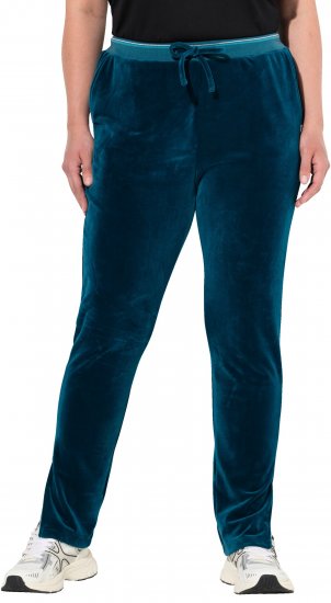 Ulla Popken Velvet Leggings Blue - Jeans & Broeken in Grote Maten – Plus Size - 