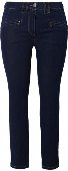 Ulla Popken High Waisted Stretch Fit Jeans Denim Blue - Jeans & Broeken in Grote Maten – Plus Size - 