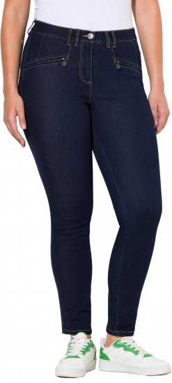 Ulla Popken High Waisted Stretch Fit Jeans Denim Blue - Jeans & Broeken in Grote Maten – Plus Size - 