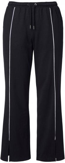 Ulla Popken Tracksuit Pants Black - Jeans & Broeken in Grote Maten – Plus Size - 