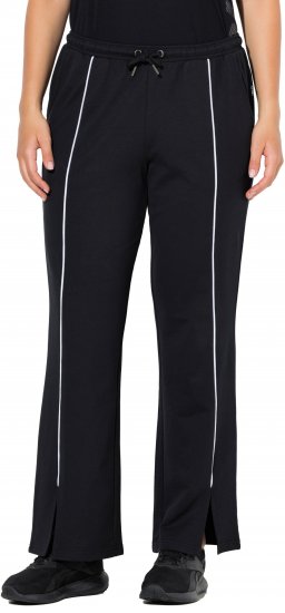 Ulla Popken Tracksuit Pants Black - Jeans & Broeken in Grote Maten – Plus Size - 