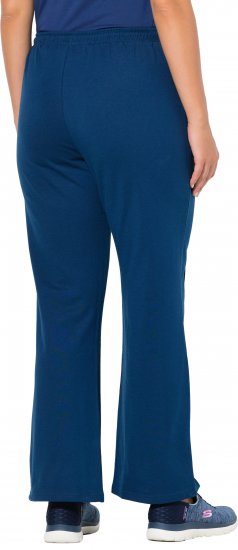 Ulla Popken Tracksuit Pants Blue - Jeans & Broeken in Grote Maten – Plus Size - 