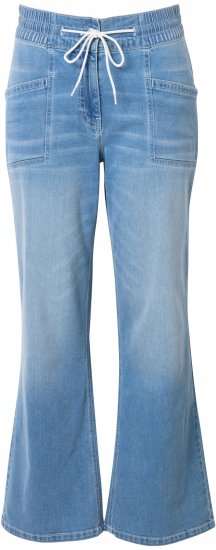 Ulla Popken Patch Pocket Elastic Waist Jeans Blue - Jeans & Broeken in Grote Maten – Plus Size - 