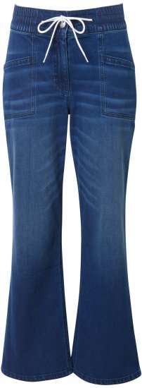 Ulla Popken Patch Pocket Elastic Waist Jeans Denim Blue - Jeans & Broeken in Grote Maten – Plus Size - 