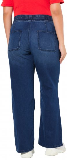 Ulla Popken Patch Pocket Elastic Waist Jeans Denim Blue - Jeans & Broeken in Grote Maten – Plus Size - 