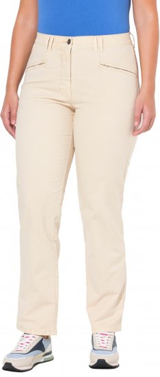 Ulla Popken Tapered Leg Mony Pants Dark Putty - Jeans & Broeken in Grote Maten – Plus Size - 