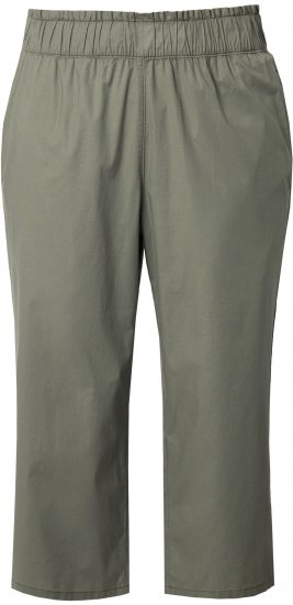 Ulla Popken Stretch Fit Paper Bag Culottes Green - Jeans & Broeken in Grote Maten – Plus Size - 