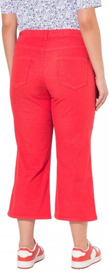 Ulla Popken Wide Leg Twill Mary Fit Culottes Neon Red - Jeans & Broeken in Grote Maten – Plus Size - 