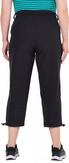 Ulla Popken Ultra Light Triple Function Cropped Softshell Pants Black - Jeans & Broeken in Grote Maten – Plus Size - 