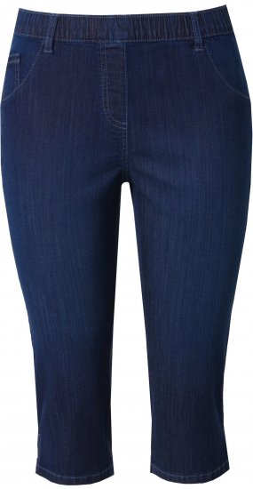 Ulla Popken Denim Elastic Waist Capres Blue - Jeans & Broeken in Grote Maten – Plus Size - 