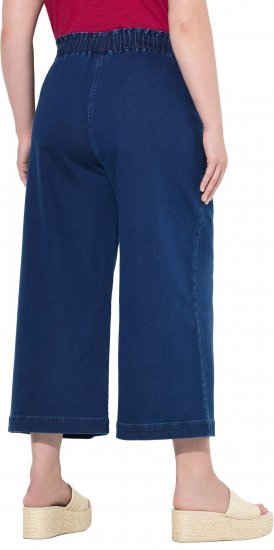 Ulla Popken Denim Culottes Denim Blue - Jeans & Broeken in Grote Maten – Plus Size - 