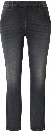 Ulla Popken Vintage Wash Jeggings Black - Jeans & Broeken in Grote Maten – Plus Size - 