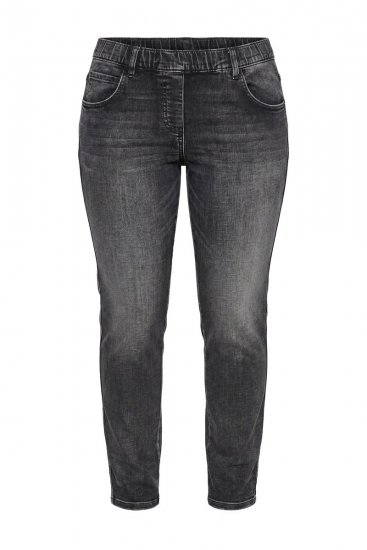 Ulla Popken Vintage Wash Jeggings Black - Leggings - Leggings in grote maten