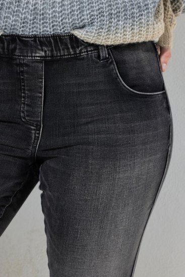 Ulla Popken Vintage Wash Jeggings Black - Leggings - Leggings in grote maten