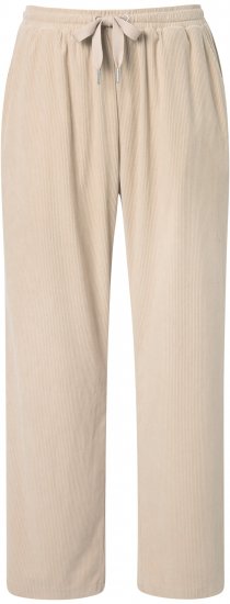 Ulla Popken Corduroy Elastic Waist Pants Brown - Jeans & Broeken in Grote Maten – Plus Size - 