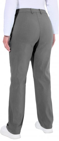 Ulla Popken Thermal Stretch Fit Mony Pants Graphite Grey - Jeans & Broeken in Grote Maten – Plus Size - 