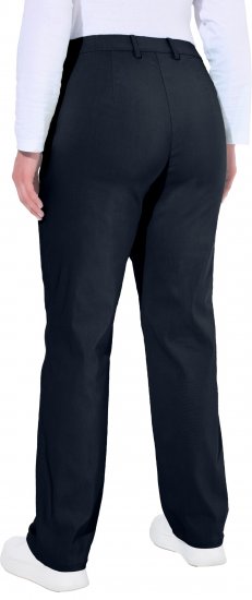 Ulla Popken Thermal Stretch Fit Mony Pants Navy Blue - Jeans & Broeken in Grote Maten – Plus Size - 