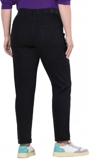 Ulla Popken Stretch Fit Boyfriend Jeans Black - Jeans & Broeken in Grote Maten – Plus Size - 