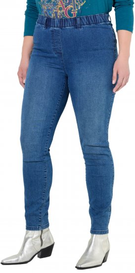 Ulla Popken Denim Jeggings Blue Denim - Jeans & Broeken in Grote Maten – Plus Size - 