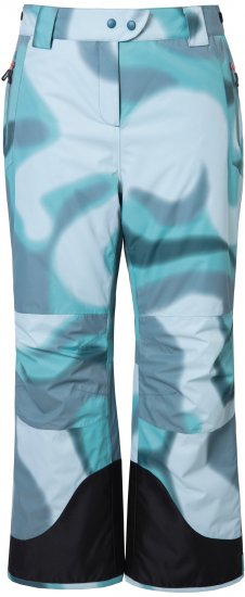 Ulla Popken Hyprar Ski Pants Waterproof Velcro Closure Shaped Knees Ice Green - Jeans & Broeken in Grote Maten – Plus Size - 
