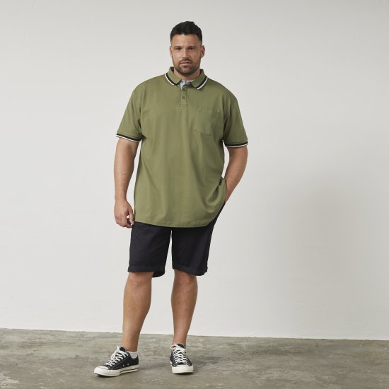 North Latitude 61128 Superflex Piqué Poloshirt Olijfgroen - Polo shirts - Grote Maten Poloshirts Heren