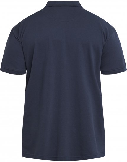 North Latitude 61129 Piqué Poloshirt met Borstborduursel Marineblauw - Polo shirts - Grote Maten Poloshirts Heren