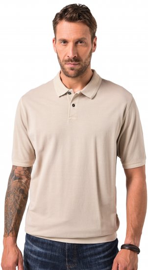 JP1880 Polo Shirt Short Sleeve Pique Dark Dusty Pink - Polo shirts - Grote Maten Poloshirts Heren