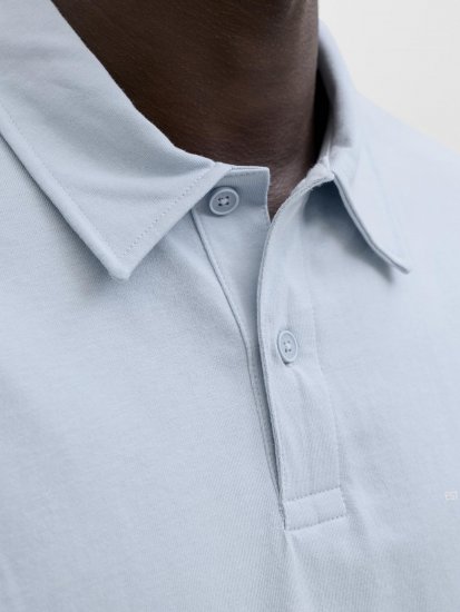 Jack & Jones Brandon Short Sleeve Polo Blue - Polo shirts - Grote Maten Poloshirts Heren