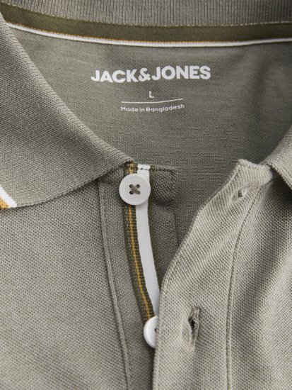 Jack & Jones Blaze Short Sleeve Polo Grey - Polo shirts - Grote Maten Poloshirts Heren