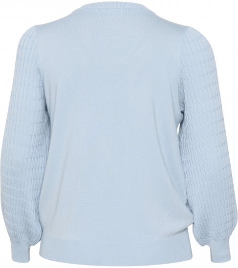 Kaffe Curve Lini Knit Trui Celestial Blue - Sweaters & hoodies - 