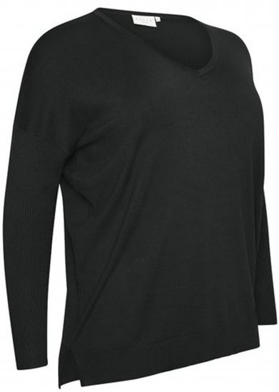 Kaffe Curve Machi Knit Trui Diepzwart - Sweaters & hoodies - 