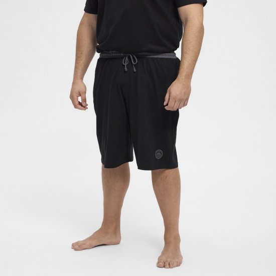 North Latitude Pyjama Shorts Black - Pyjama's en Loungewear - Grote Maten Pyjama Heren