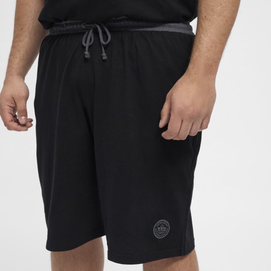 North Latitude Pyjama Shorts Black - Pyjama's en Loungewear - Grote Maten Pyjama Heren