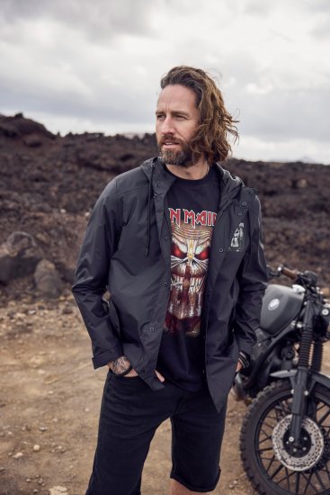 JP1880 Iron Maiden Rain Jacket Black - Sportkleding & outdoor - Grote Maten Sportkleding Heren
