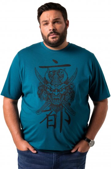 Men Plus T-Shirt Short Sleeve Lagoon Green - T-shirts - Grote Maten T-shirts Heren