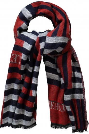 Ulla Popken Be Happy Statement Print Scarf Navy - Modni dodaci - 