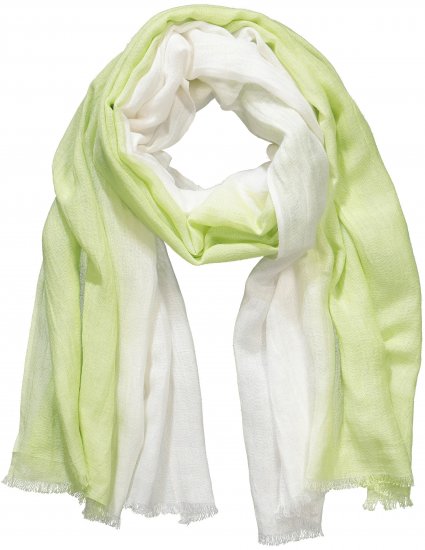 Ulla Popken Ombre Linen Blend Scarf Lime Green - Modni dodaci - 
