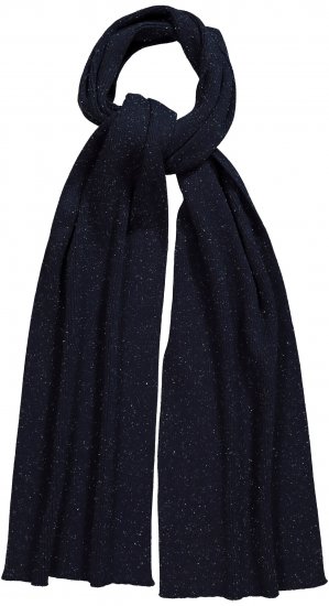 Ulla Popken Textured Speckled Scarf Navy - Modni dodaci - 