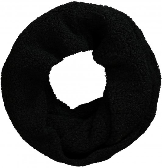 Ulla Popken Teddy Fleece Infinity Scarf Black - Modni dodaci - 