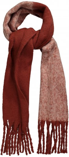 Ulla Popken Fringed Edge Boucle Scarf Orange - Modni dodaci - 