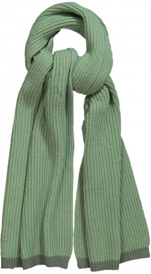 Ulla Popken Two Tone Knit Scarf Sage Green - Modni dodaci - 