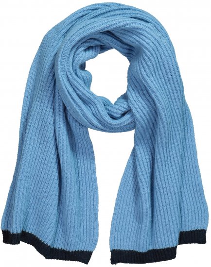 Ulla Popken Two Tone Knit Scarf Light Cornflower - Modni dodaci - 