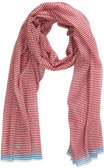 Ulla Popken Thin Stripe Color Contrast Scarf Salsa - Modni dodaci - 