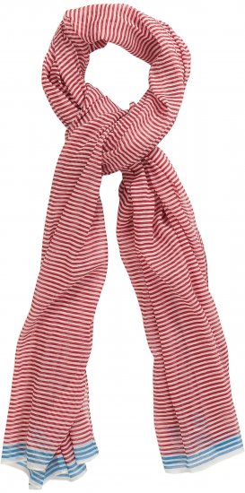 Ulla Popken Thin Stripe Color Contrast Scarf Salsa - Modni dodaci - 