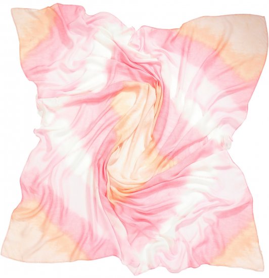 Ulla Popken Square Tie Dye Scarf Light Pink - Modni dodaci - 