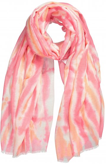 Ulla Popken Tie Dye Striped Scarf Magenta Pink - Modni dodaci - 
