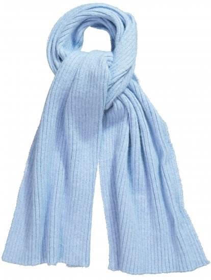 Ulla Popken Ribbed Knit Scarf Blue - Modni dodaci - 