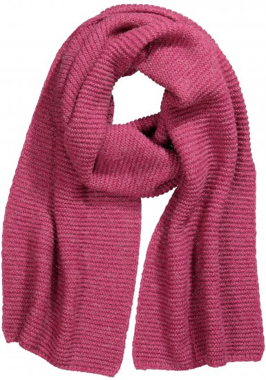 Ulla Popken Garter Stitch Knit Scarf Pink - Modni dodaci - 