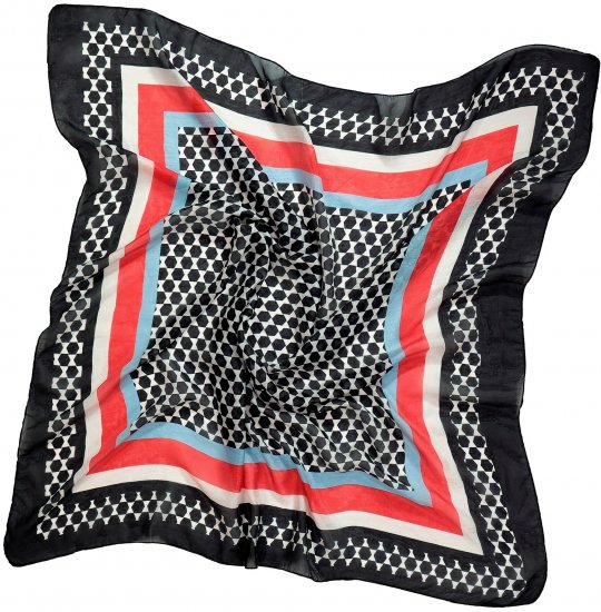 Ulla Popken Silk Scarf Black - Modni dodaci - 