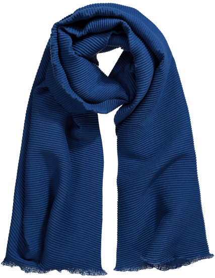 Ulla Popken Pleated Lightweight Scarf Dark Blue - Modni dodaci - 